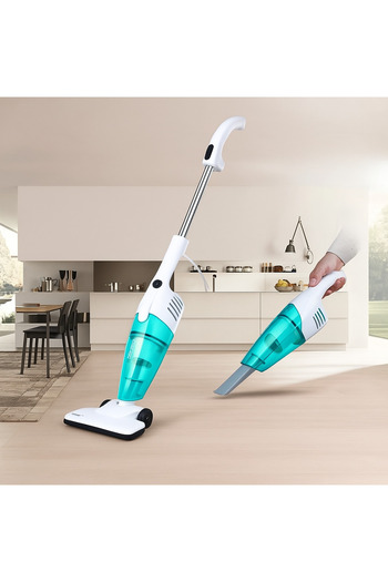 SPEEDSTORE 2-in-1 Upright and Handheld Vacuum Cleaner, 600W, White, HEPA Filter, Accessories