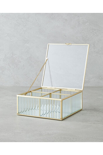English Home Anissa jewelry box 16x16x6 cm gold