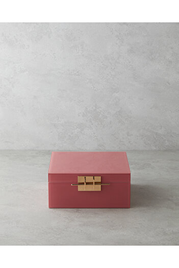 English Home Katie Decorative Box 21.5X21.5X10.5 cm Brown