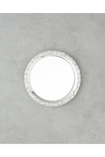 English Home Glint Metal Tray 20 cm Silver