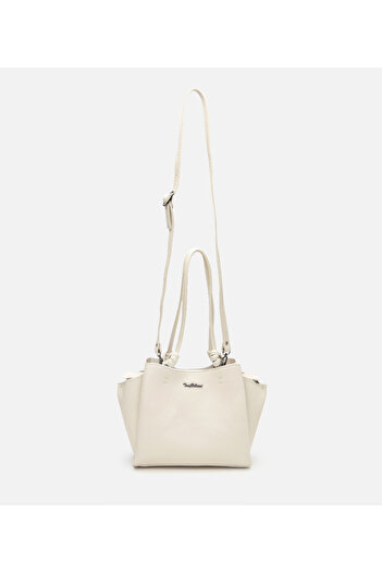 Hotiç Women's Leather Ecru Shoulder Bag