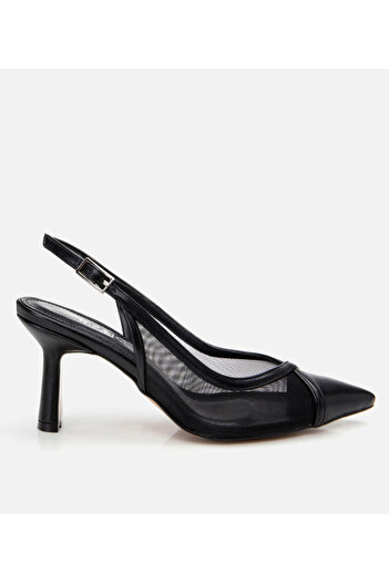 Hotiç Black Women's Mesh Stiletto