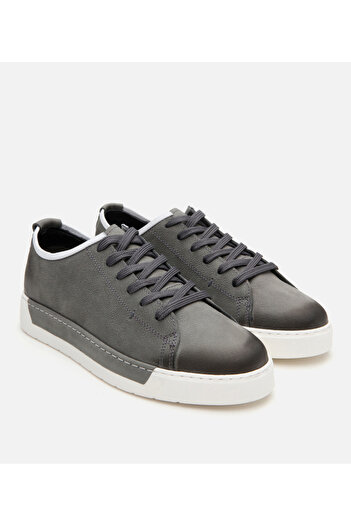 Hotiç Genuine Leather Gray Men's Casual Shoes