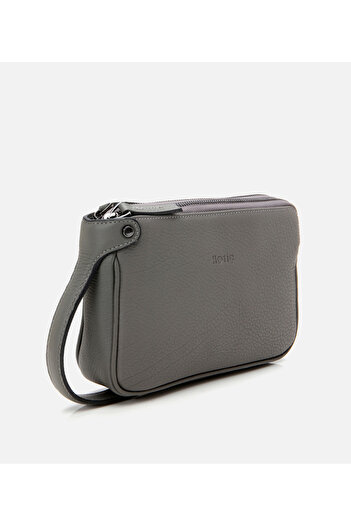 Hotiç Genuine Leather Gray Men's Bag