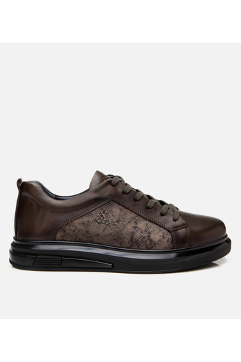 Hotiç Men's Leather Khaki Sports Shoes