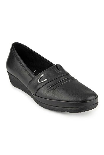 Muya Riska 6 Point Anatomical Sole Heel Spur Genuine Leather Women's Shoes