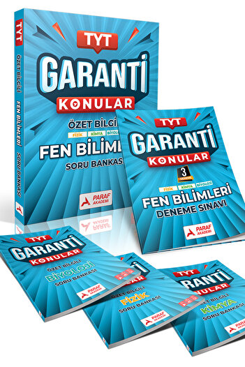 paraf yayınları TYT Fen Bilimler Garanti Konular Soru Bankası-PARAF AKADEMİ