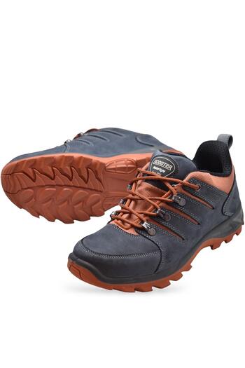 Scooter 5557 Orthopedic Waterproof Genuine Leather Outdoor Men's Black Shoes Boots