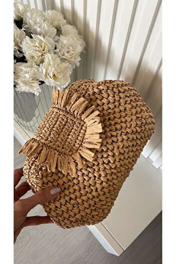 WOMANBAG Elmyapimi Design Wicker Clutch Handbag