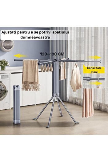 KASEVY Folding Extendable Clothes Dryer KASEVY® Rubik with 16 Clips