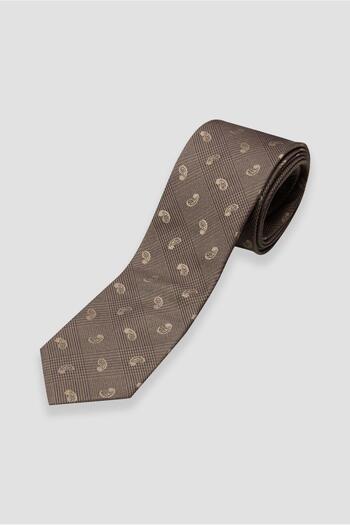 Abbate Tie 8 cm Microfiber Polyester Burgundy Men's Patterned Tie