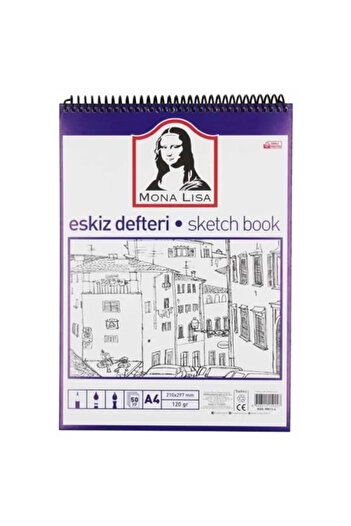 Südor Monalisa Sketchbook A4 120g 50 Yp. Wired