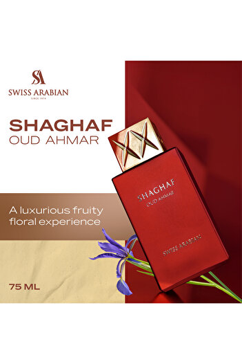 SWISS ARABIAN Swiss Arabian Shaghaf Oud Ahmar - Unisex Eau De Parfum - 75Ml - Ambery, Woody, Gourmand Scent