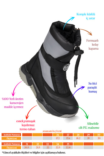 Kiko Kids Alexis Boy's Snow Boots με φερμουάρ