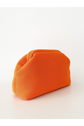 HEYBE'S Heybes Women's Orange Clutch Portfolio Handbag