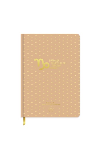 KESKİN COLOR Hisli Şeyler Burçlar Concept Gilded Printed A5 96 Pages Lined Hardcover Notebook - 1 Piece