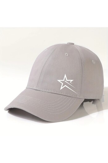 l'eivor Star Printed Black Snapback Hat