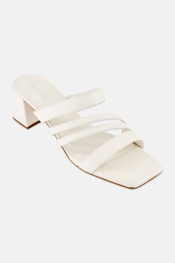 Calvin Klein Women Slip On Sandals, Off White