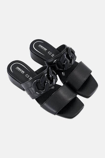 Geox Women D Genziana 30 G Slip On Sandals, Black