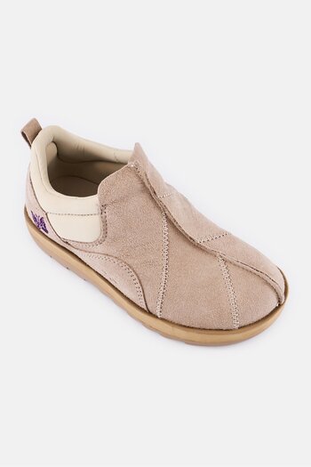 Reebok Kids Girl Beatnik Moc Slip On Running Shoes, Beige