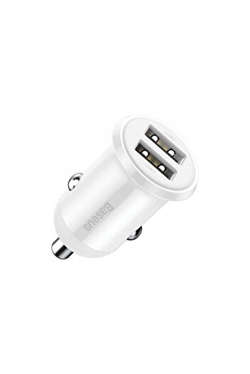 Baseus Grain Pro 24W 2.4A 2 x USB-A White CCALLP-02 Car Charger