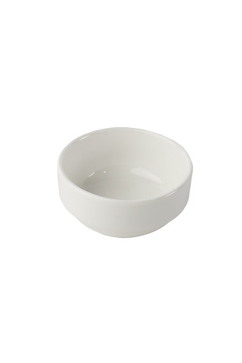 SQUALO Round porcelain bowl with an elegant and modern design - white 5.8x5.8x2.7 cm