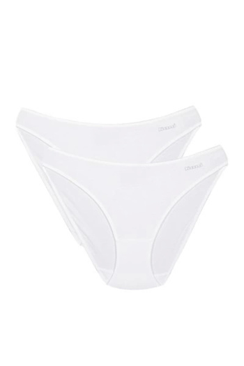 buHillco Kom Basic White Bikini Women's Panties 2-Pack