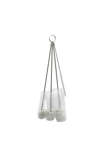 The LOG INVEST 4 Size Glass Straws - Bottle - Teapot Cleaning Brush Set
