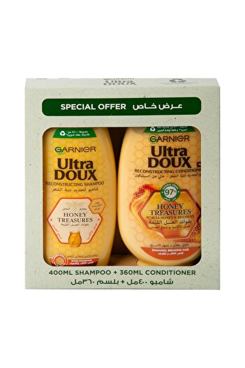 Garnier Ultra Doux Honey Treasures Shampoo 400 ml + Conditioner 360 ml
