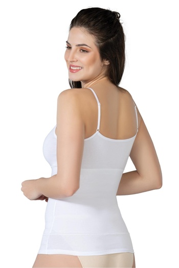 The LOG INVEST White Emay 1401 Modal Cotton Women's Athlete Corset