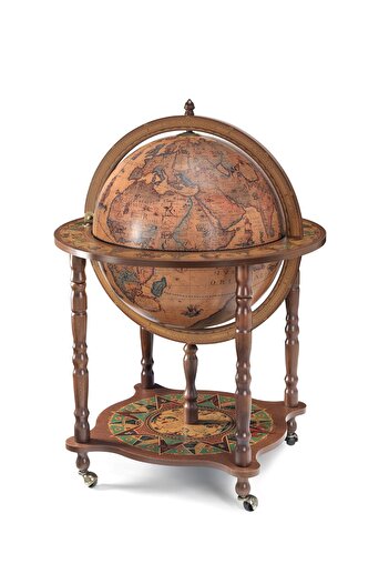 imsaconcept Large Full Meridian Globe Bar Baroque Globe World Bar – Classic