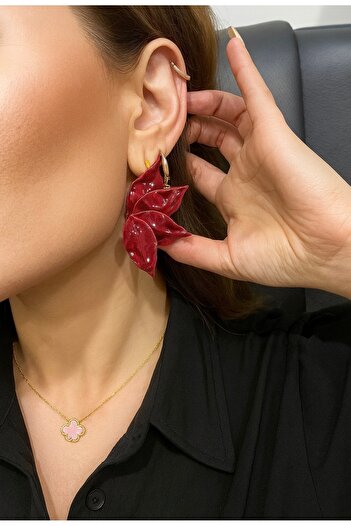 FloresDeCarnaval Cerise Noir- Retro Stylish Earrings 💅🏼