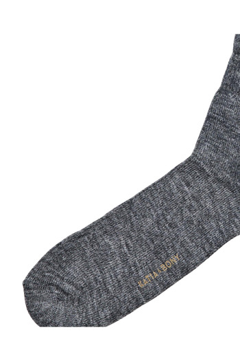Katia&Bony Women's woolen socket socks gray