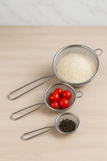 EWs Set of 3 Stainless Steel Strainers