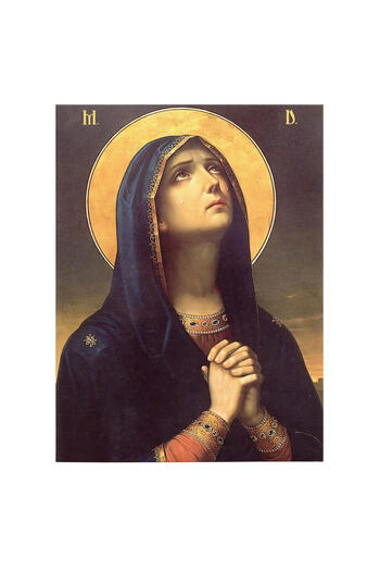 Tablouri La Comanda TLC Icon of the Lamentation of the Mother of God on Canvas On a wooden frame