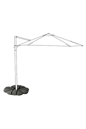IKEA IGGÖN Sandbag for parasol base, dark grey
