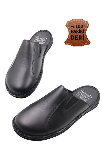 nazenintasarımlar Men's Inner and Outer Genuine Leather Orthopedic Ultra Comfortable Suitable for Both Indoor and Outdoor Environments