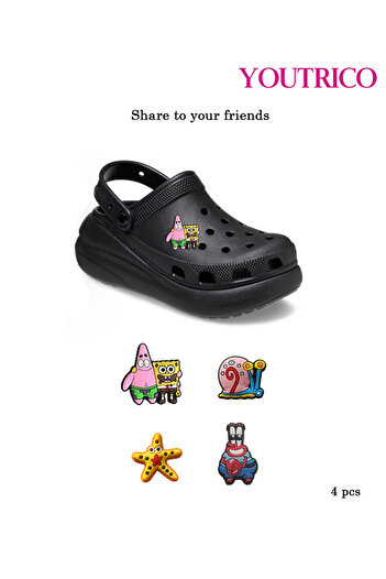 Youtrico Cartoon Character Shoe Buckle - Cute Slipper Ornament
