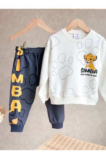 Pinkitokids Lion King Printed Sweatshirt and Sweatpants Set