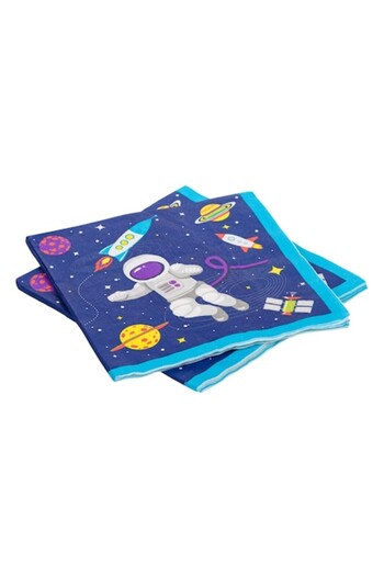 SHOPIENS Set of 12 table napkins for children's party Little Astronaut Shopiens®, 2-ply, 33