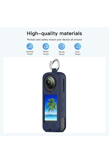 O Ozone Compatible Case for Insta360 X5 | Silicone Carrying Case Anti-drop Protective Accessories Co