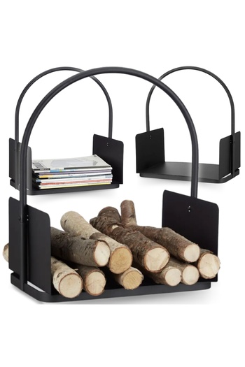 Other Rectangular metal wooden basket stand