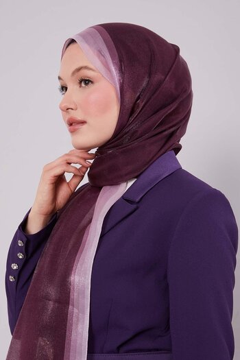Levidor Plum Color Gradient Amber Shawl