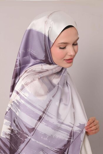 Levidor Lilac Shaded Pattern Twill Shawl