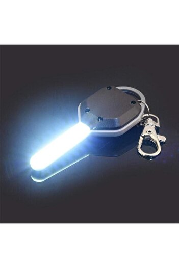 SHOPIENS Keychain with 7 LED Lights, 2 Brightness Levels, 8 cm Plastic