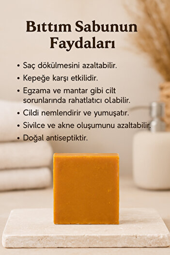 Newleaf 4 Pieces Bıttım Soap – Natural Handmade Soap for Dandruff 110g