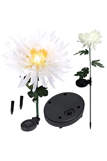 Other GoGarden 2x LED Solar Chrysanthemum Flower Lamp Set