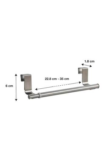 OEM Extendable Towel Holder for Bathroom and Kitchen, Stainless Steel, 22.8-35 x 7 x 6 cm