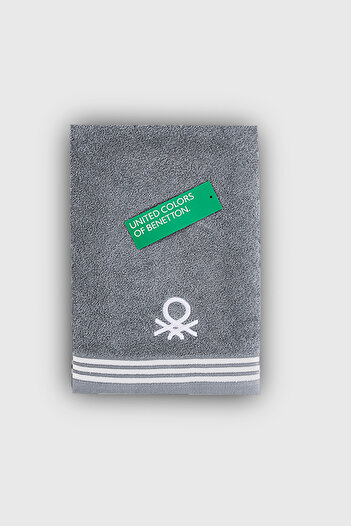Benetton Home 3 Pieces Bath Towel Hand Face Body Gray 100% Cotton 50X90 cm Hand Towel