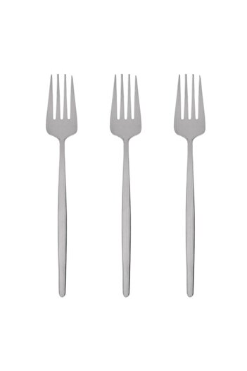 SHOPIENS Set 3 forks large stainless steel Shopiens, glossy model, slim handle, 21 cm
